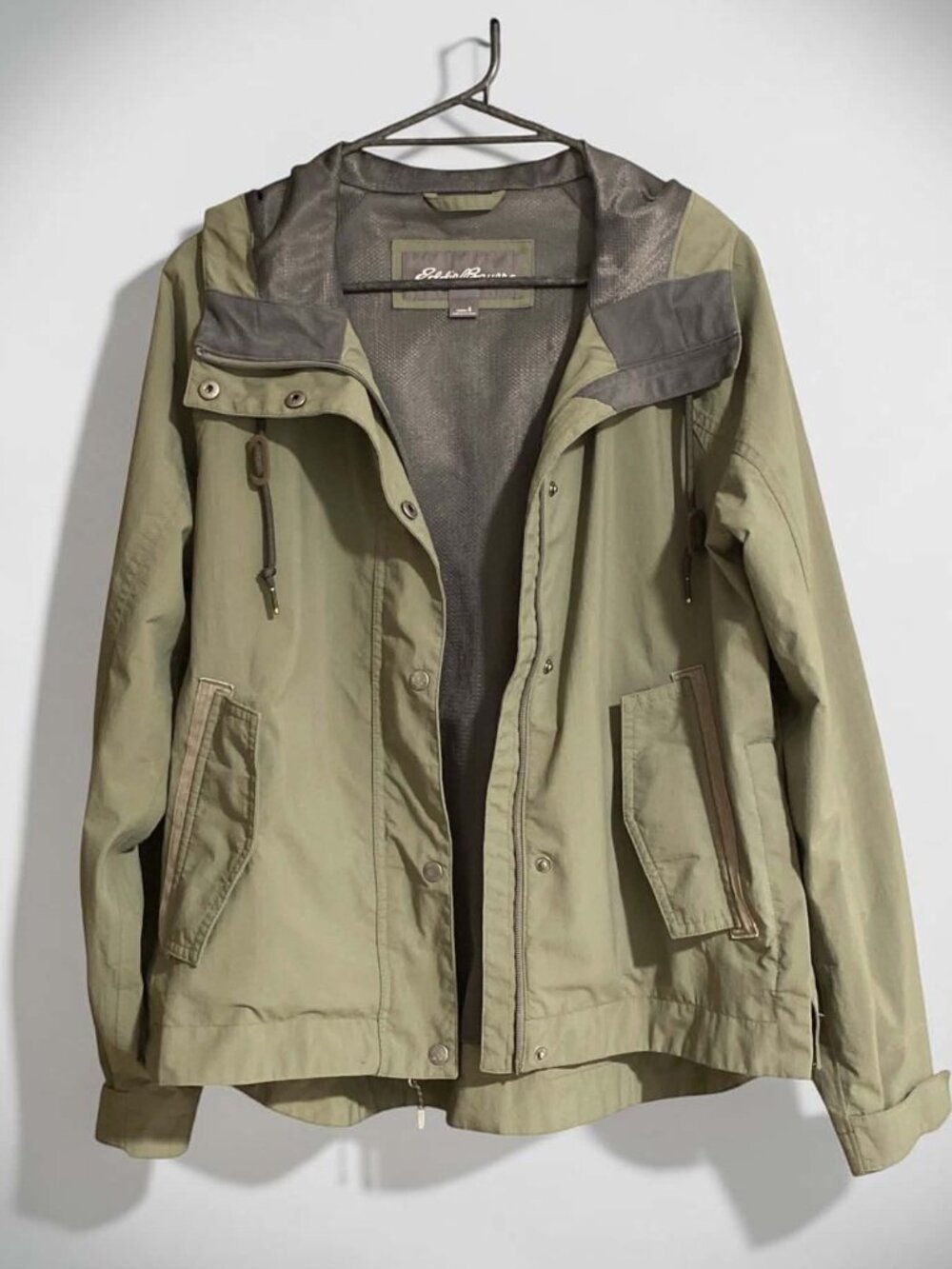 Eddie Bauer Port Townsend Jacket Olive Green Size Small
